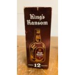 A Boxed Bottle of Kings Ransom Whiskey aged 12 Years
