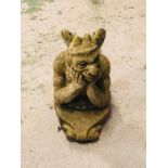 A Stone Weathered Gargoyle (H x 45cm)