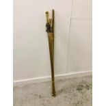 Collection of brass curtain pole