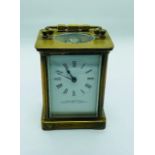 An Early 20th Century Brass Cased Timepiece Carriage Clock