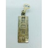 A Hallmarked silver pendant (31.8g)