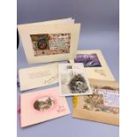 A selection of early 20th Century Greetings Cards.