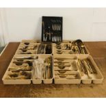 A Vert Large Selection of Brass Cutlery Mainly from Thailand , Sone with Wooden Handles and Set from