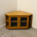 An Oak Corner TV Cabinet