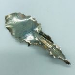 A Danish Sterling silver leaf brooch