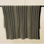 Black and White Iconic Zig Zag Design Missoni Home Ridley Throw (Approx. 130cm X 170cm)