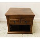 Square Coffee Table With Spindle Side (60cm x 60cm)