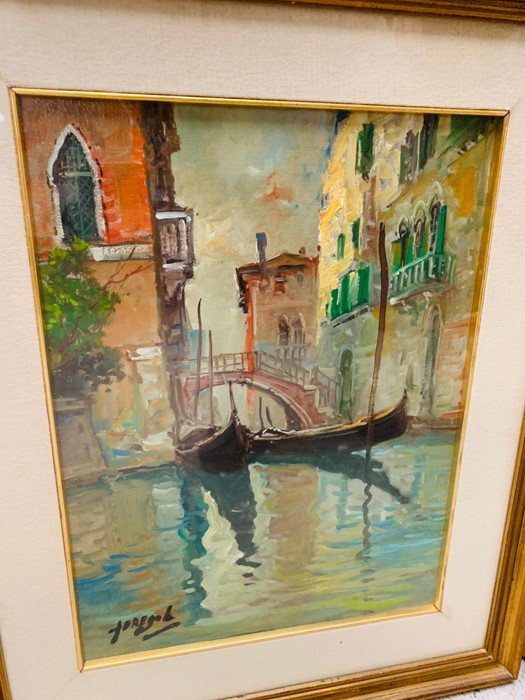 A pair Of Venetian scenes, oil on canvas signed Fereyol - Image 6 of 6