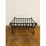 A Black Painted Wrought Iron Planter Stand