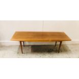 Gordon Russell Teak and Indian Laurel Coffee Table (L120cm X D44cm X H40cm)