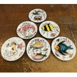 Six Italian Mid Century plates