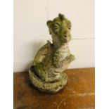 A Garden Statue of a Dragon ( 47cm Tall)