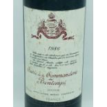 A Bottle of 1986 Cuvee de la Commanderie du Bontemps Medoc