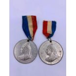 Two medals commemorating the 60th Year of Queen Victoria's reign