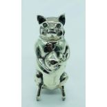 A Silver Pig Vesta Case