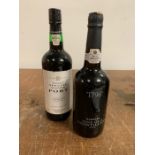 One Bottle of 1796 Harvey's Amontillado Sherry and One Bottle of Port