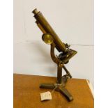 A J & S Smith brass microscope