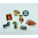 A Selection Of Eight Enamel Retro Badges