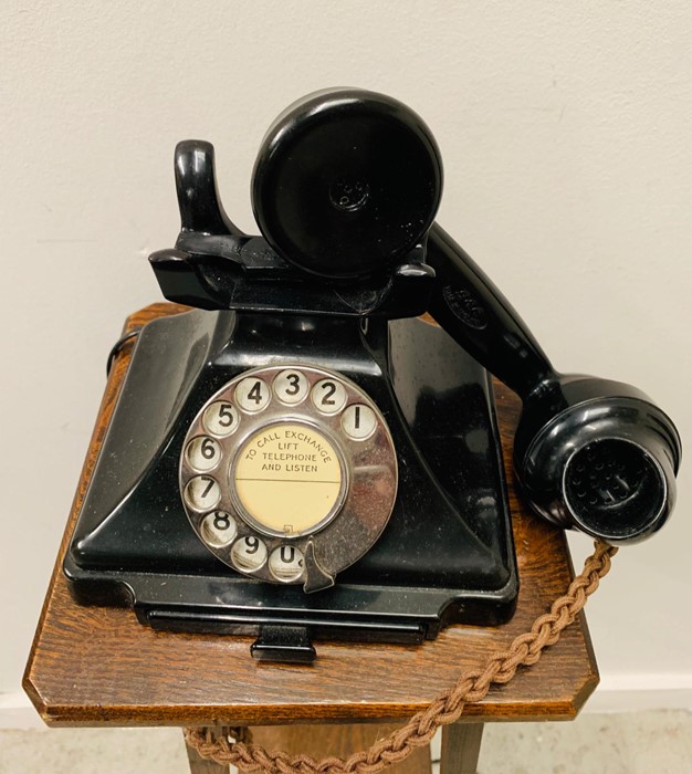 Bakelite Telephone Black - Image 3 of 3