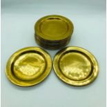 Twenty Three Small Bronze Plates