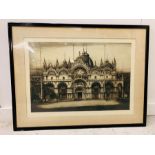 St Marks Venice Etching Signed in Pencil by Albany E Howarth 1872-1936
