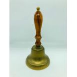 A Brass Hand Bell with Wooden Handle ( H 25CM )