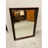 Mirror with Dark Wood Frame ( 80cm x 59cm)