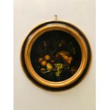A Large round gilt framed Italian Still Life created by Master Artisans working with the Caiafa