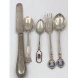 A selection of silver items