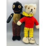 A pedigree Rupert bear and Derry doll