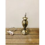 Contemporary pale brass lamp base