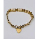 A 9ct yellow gold bracelet (5g)