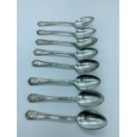 A selection of 1920's silver plated teaspoons featuring American movie stars.