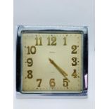 An Art Deco mantle clock, eight day