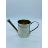 A Silver plated miniature watering can