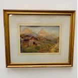 A Watercolour landscape signed by C.G.Blampied 1875-1962