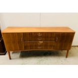 Gordon Russell LTD Teak and Indian Laurel Sideboard made in 1962 ( L183cm X D46cm X H 87cm) AF