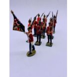 A selection of ten lead soldiers