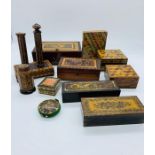 A Selection of Tunbridge Ware boxes