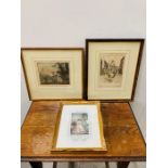 A selection of three Victorian prints.