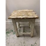 Small distressed table
