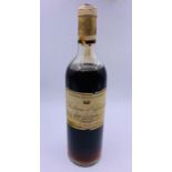 A bottle of 1954 Chateau D'Yquem Lur-Sauces Sauternes