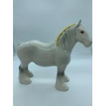 A Beswick Gray Shire Horse