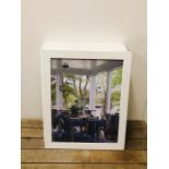 A Selection of eight white frames approx. 45cm X 55cm