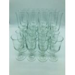 A selection of British Airways vintage first class glassware