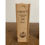 A Bottle of Croft Late Vintage 1988 Port