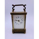 A French Brass Carriage clock