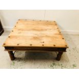 Indian Low Square Coffee Table ( 100cm X 100cm)