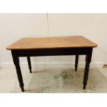 Small kitchen table on turned legs