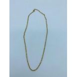 An 18ct yellow gold necklace (5g)